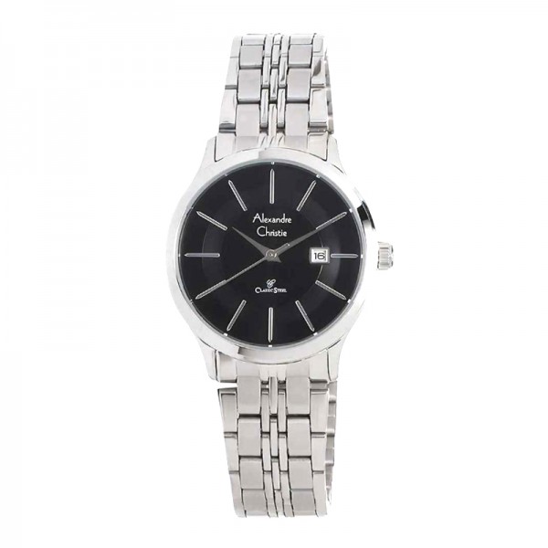 Alexandre Christie AC 8348 Silver Black Lady LDBSSBA